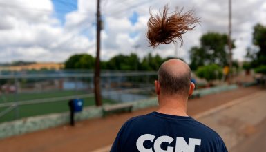 Imagem referente a Rajadas de vento atingem 56,9 km/h em Cascavel