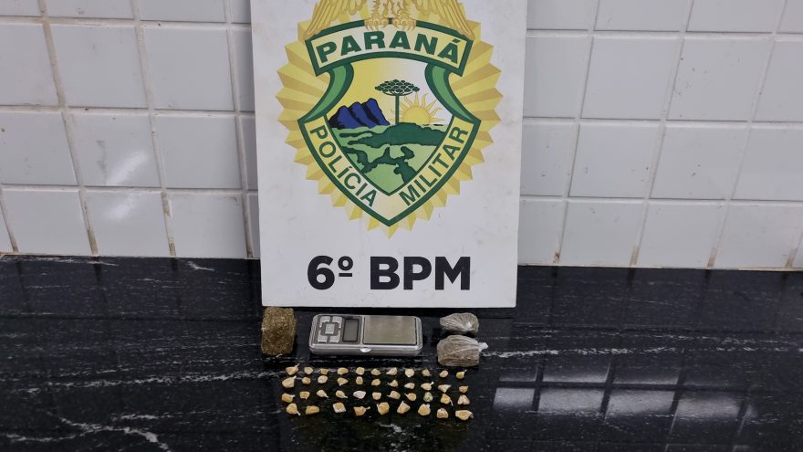 Jovem é detido com drogas no Bairro Cascavel Velho