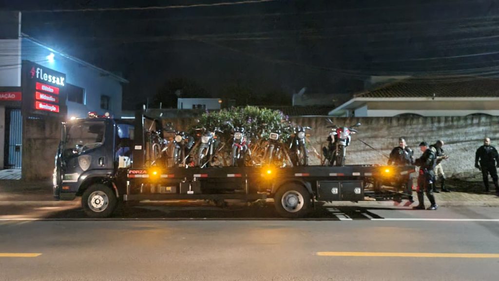“Dança da motinha”: Motocicletas são apreendidas em operação em Cascavel