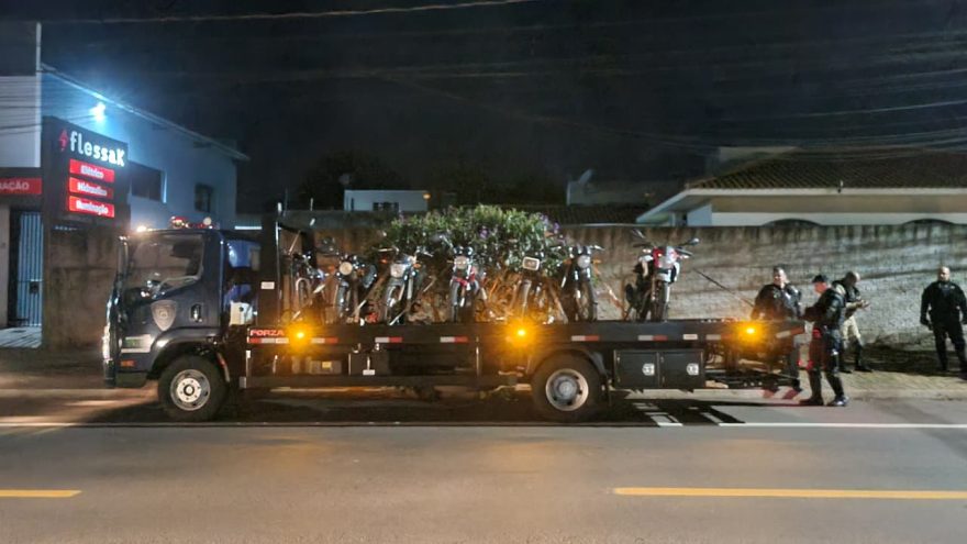 “Dança da motinha”: Motocicletas são apreendidas em operação em Cascavel