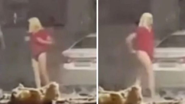 Pastor "CSI" volta às ruas com peruca loira e look vermelho