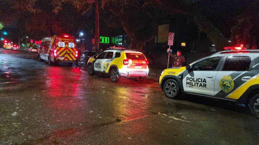 Briga em saída de casa noturna deixa duas pessoas feridas no centro de Cascavel