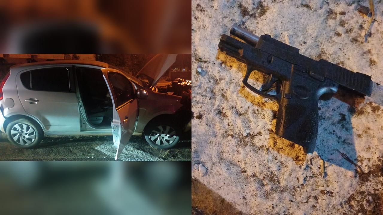 Acidente na BR-373 envolve veículo com placa clonada e arma de fogo em Ponta Grossa Imagem referente a Acidente na BR-373 envolve veículo com placa clonada e arma de fogo em Ponta Grossa