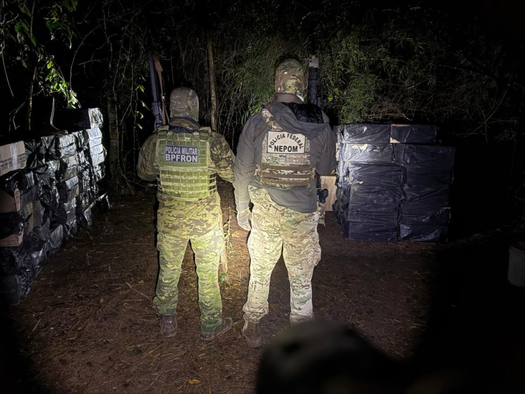 PF e BPFron apreendem R$ 1 milhão em contrabando no Paraná