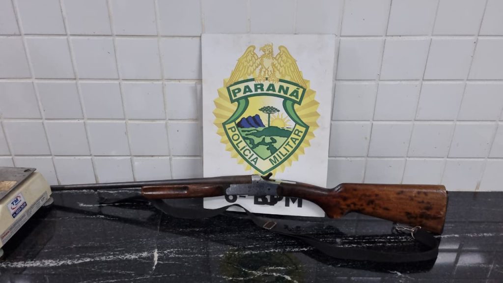 Homem é detido após atirar de espingarda contra o próprio filho em Catanduvas