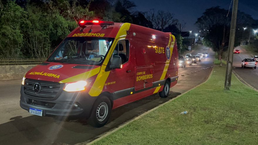 Ciclista sofre queda na Av. Olindo Periolo e fica ferido