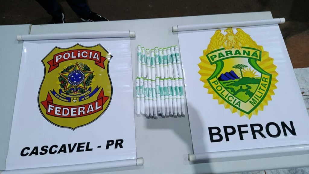 Ação integrada entre PF e BPFron apreende medicamentos no aeroporto de Cascavel
