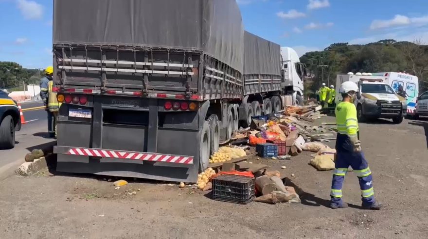 Vendedor de frutas morre atropelado por caminhão com placas de Cascavel na BR-277, em Guarapuava
