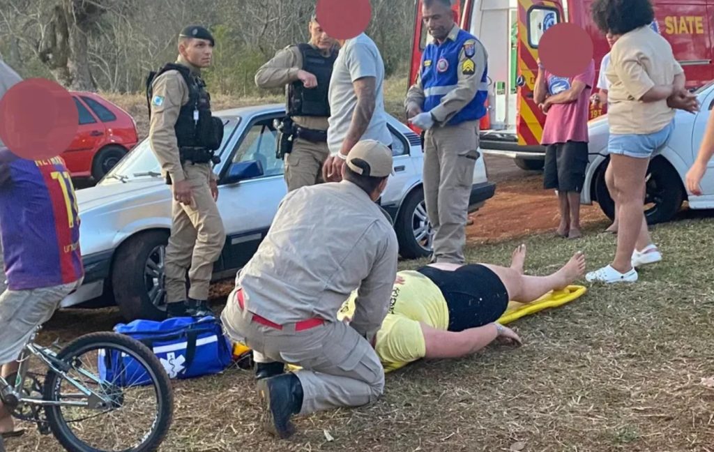 Adolescente fica ferida ao ser atropelada por Monza em Apucarana