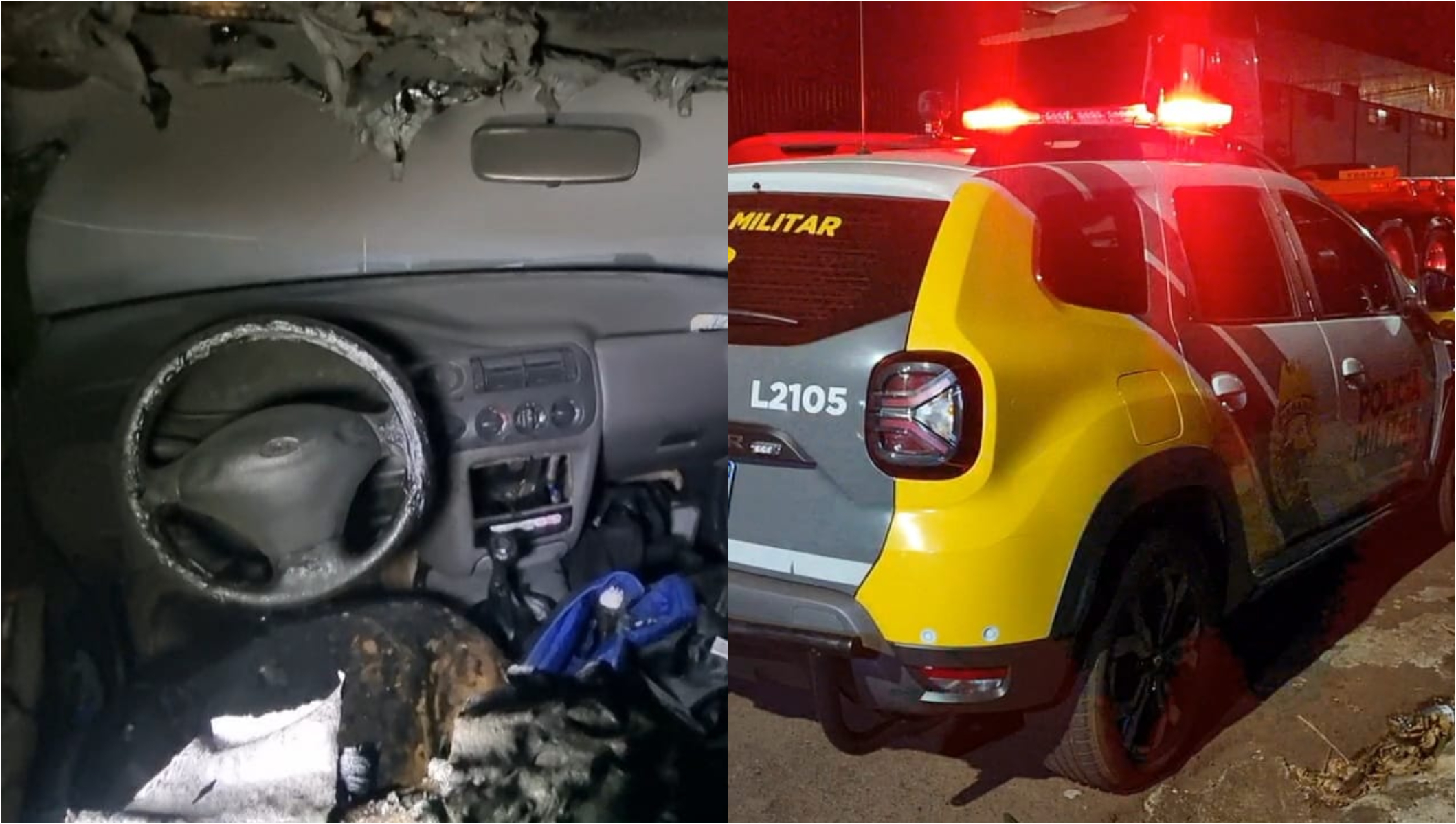 Mulher incendeia interior do carro do ex e foge no Santa Cruz Mulher incendeia interior do carro do ex e foge no Santa Cruz