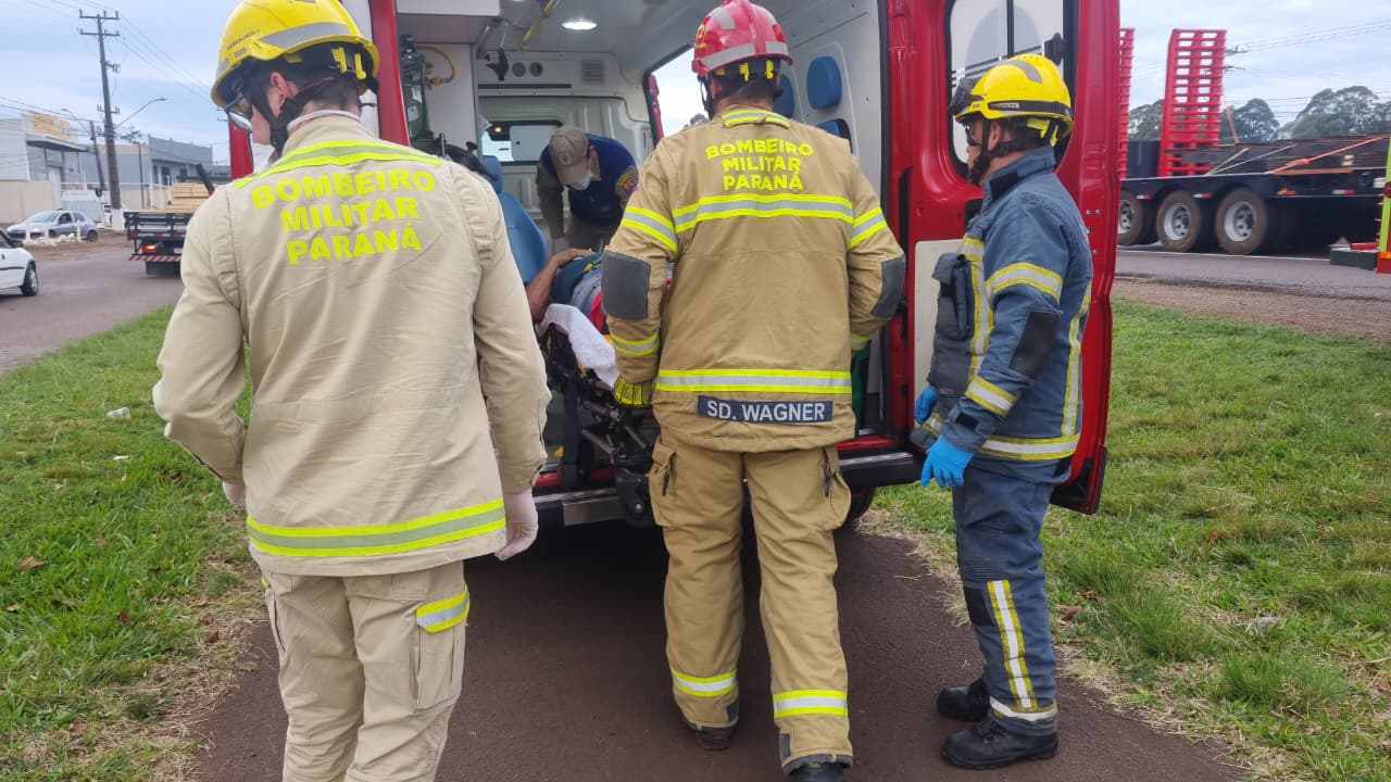 Urgente: homem é atropelado por caminhão na BR-277, em Cascavel