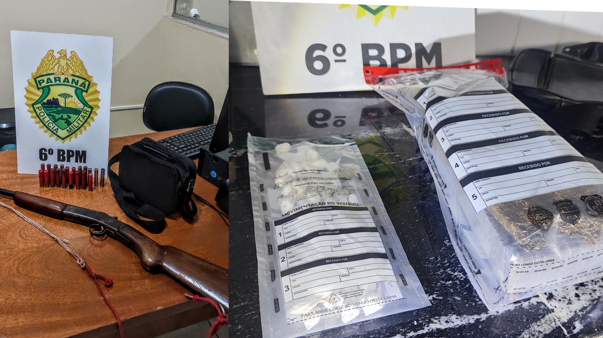 Drogas em trailer e arma em veículo: PM faz apreensões em Campo Bonito Drogas em trailer e arma em veículo: PM faz apreensões em Campo Bonito