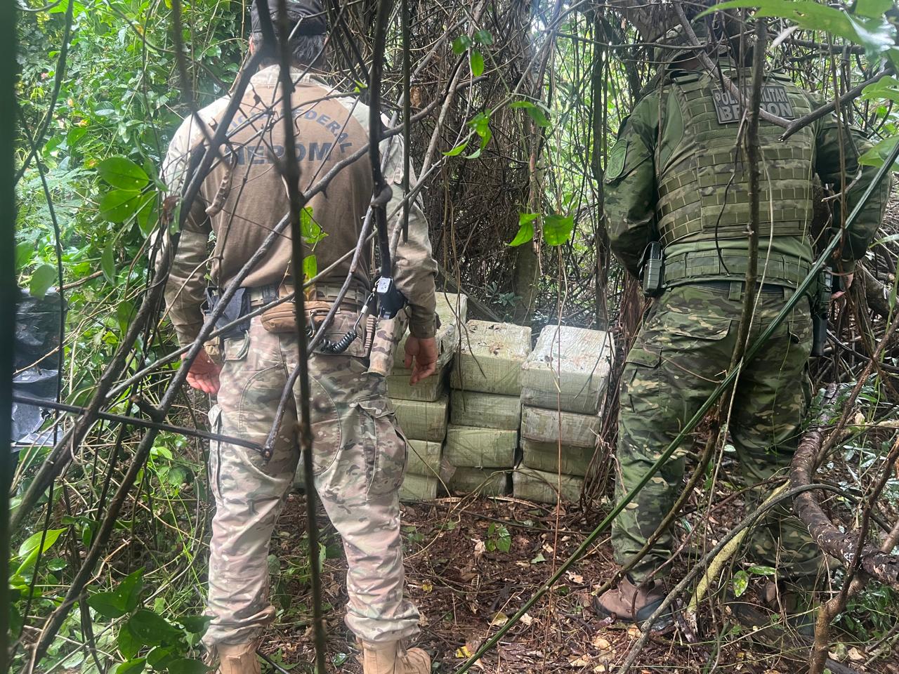 Polícia flagra 272 kg de maconha em porto clandestino de Santa Helena Polícia flagra 272 kg de maconha em porto clandestino de Santa Helena