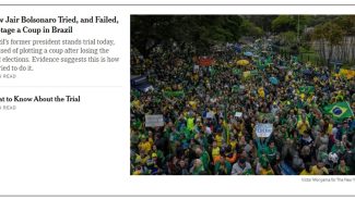 Imprensa ocidental destaca ineditismo do julgamento de Bolsonaro Imprensa ocidental destaca ineditismo do julgamento de Bolsonaro