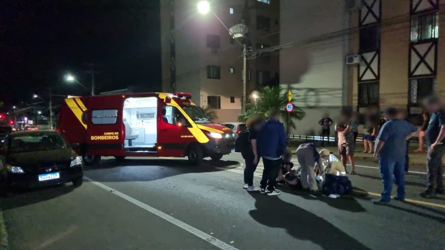 Motociclista fratura o punho em acidente de trânsito na Rua Fortaleza