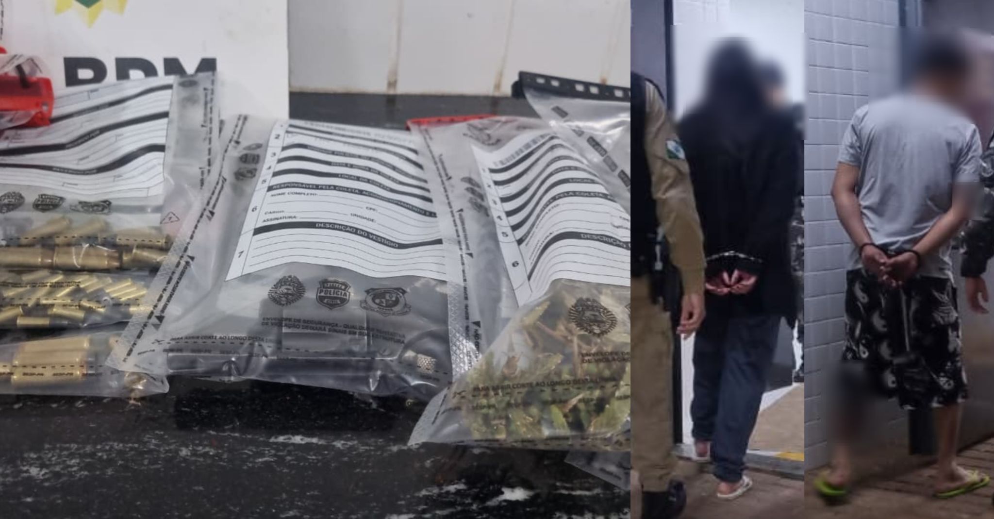 Choque fecha ponto de tráfico, enquadra casal e apreende revólver e bloqueador de sinal no Santa Felicidade