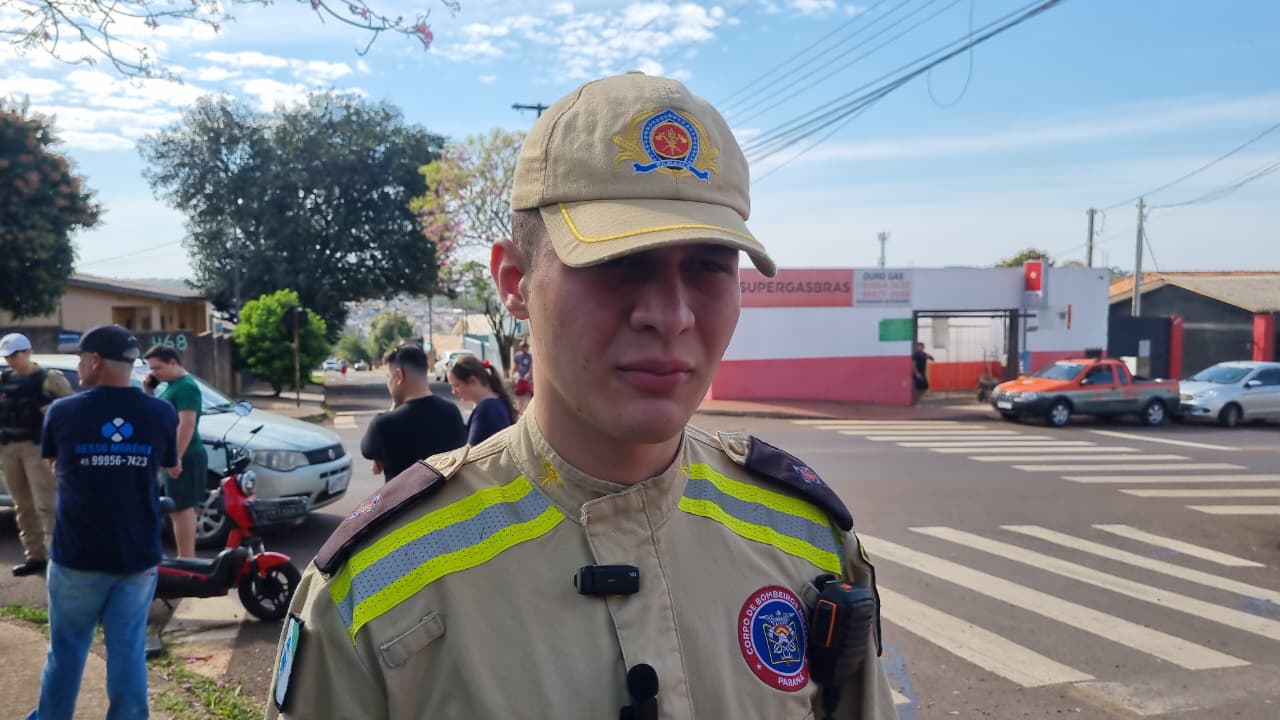 Sem capacete, vítima de acidente bateu a cabeça contra o chão e sofreu trauma moderado, diz Tenente