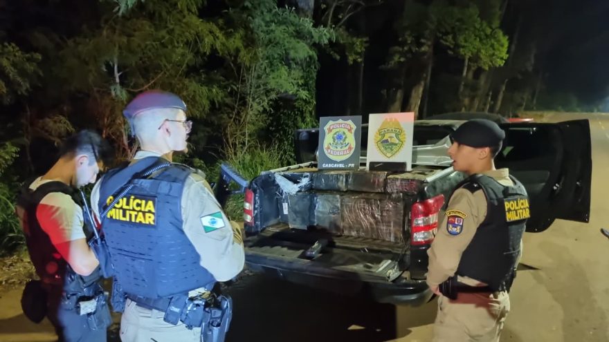Polícia apreende grande quantidade de maconha em perseguição que terminou no XIV de Novembro