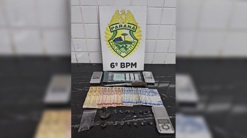PM apreende cocaína e prende dois suspeitos por tráfico em Cascavel
