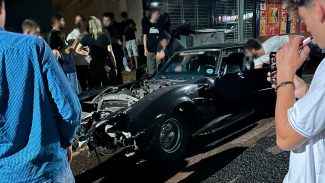 Velozes e Furiosos 6: Corvette clássico vira lenda com borrachão insano na Av. da FAG