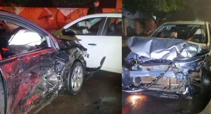 Cacetada! Três veículos se envolvem em colisão no Bairro Cancelli