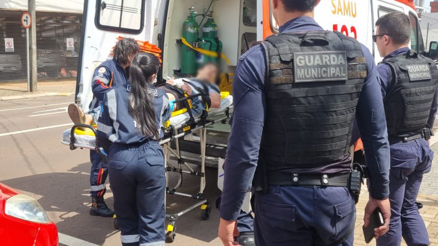 Guarda Municipal e Samu são acionados após homem utilizar substâncias ilícitas no Centro de Cascavel