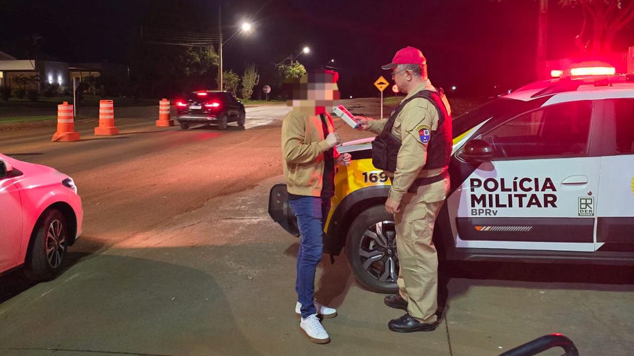 Polícia intensifica fiscalização e registra flagrantes de embriaguez ao volante no Oeste do Paraná