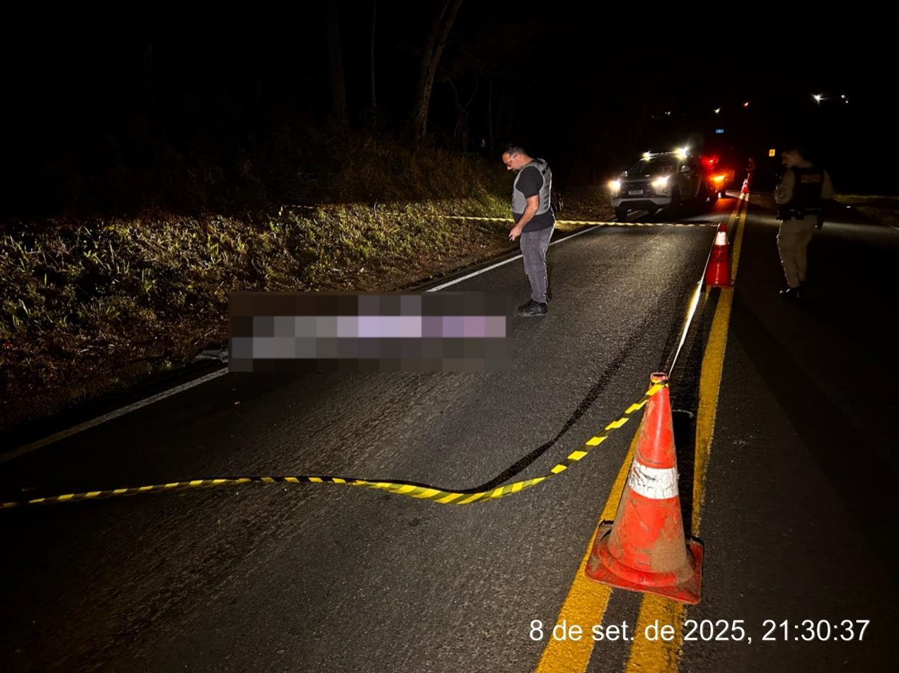Homem é encontrado morto na PR-487 e veículo envolvido 'desaparece'