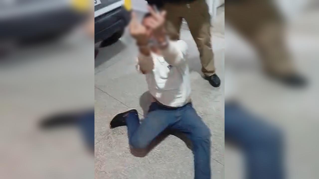 “Escolhe a faca preta ou a branca”: homem ameaça casal, desacata PMs e acaba solto no Paraná; assista