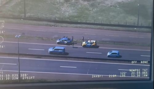 Vídeo mostra perseguição do helicóptero da PM a contrabandistas na BR-277, em Cascavel Imagem referente a Vídeo mostra perseguição do helicóptero da PM a contrabandistas na BR-277, em Cascavel