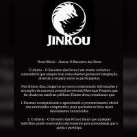 Imagem referente a Pronunciamento é publicado nas redes sociais do evento organizado por investigado de crimes sexuais