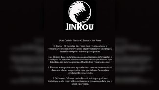 Pronunciamento é publicado nas redes sociais do evento organizado por investigado de crimes sexuais