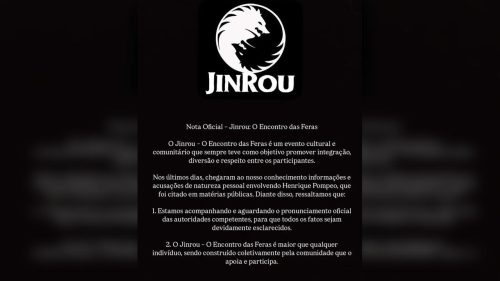 Imagem referente a Pronunciamento é publicado nas redes sociais do evento organizado por investigado de crimes sexuais