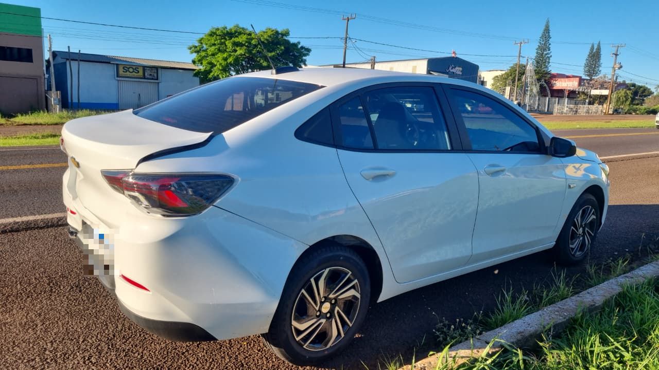 Audi bate contra traseira de Onix na BR-277, em Santa Tereza do Oeste