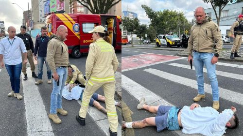 Secretário de Segurança do Paraná presta socorro a atropelado e descobre mandado de prisão em aberto