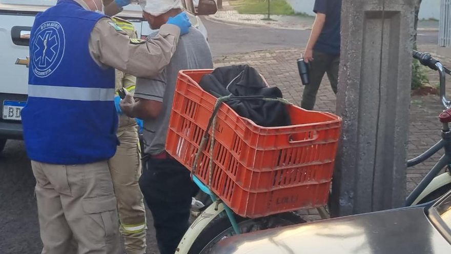 Ciclista sofre escalpelamento após acidente de trânsito no Maria Luiza