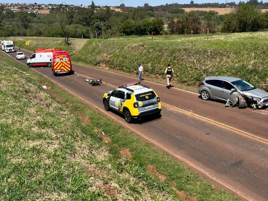 Acidente grave em Toledo: Após fuga, PM consegue prender motorista Acidente grave em Toledo: Após fuga, PM consegue prender motorista