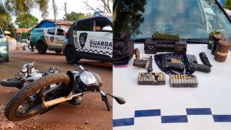 GM e PM são mobilizadas em ocorrência disparos de arma de fogo, carro furtado e detidos no Esmeralda