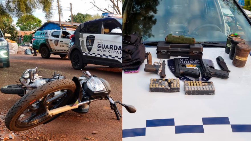 GM e PM são mobilizadas em ocorrência disparos de arma de fogo, carro furtado e detidos no Esmeralda