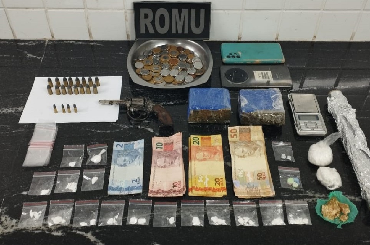 Romu detém trio por tráfico de drogas no bairro Tarumã