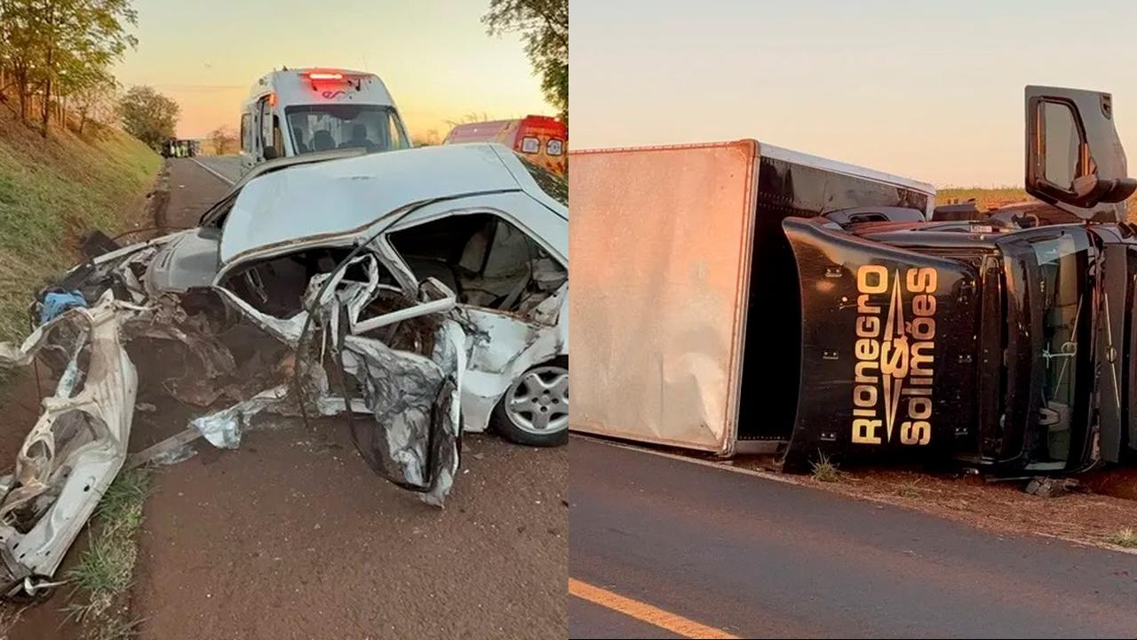 Caminhão da dupla Rio Negro & Solimões se envolve em grave acidente na BR-369