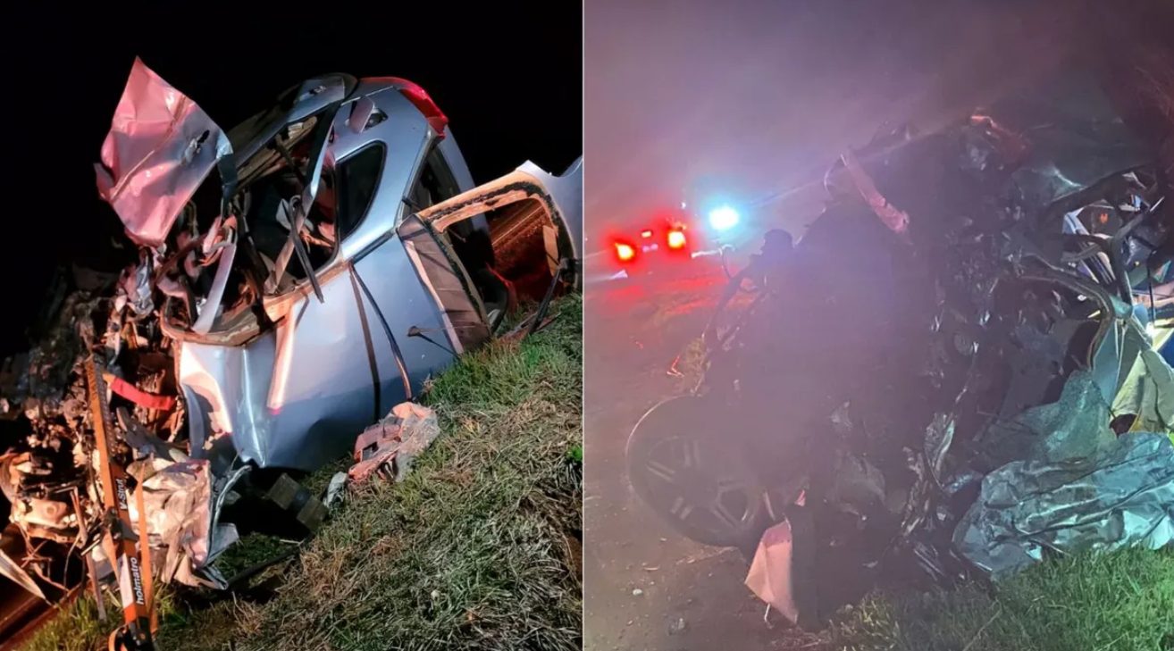 Acidente fatal! Quatro pessoas morrem e mais quatro ficam feridas em colisão frontal na 369