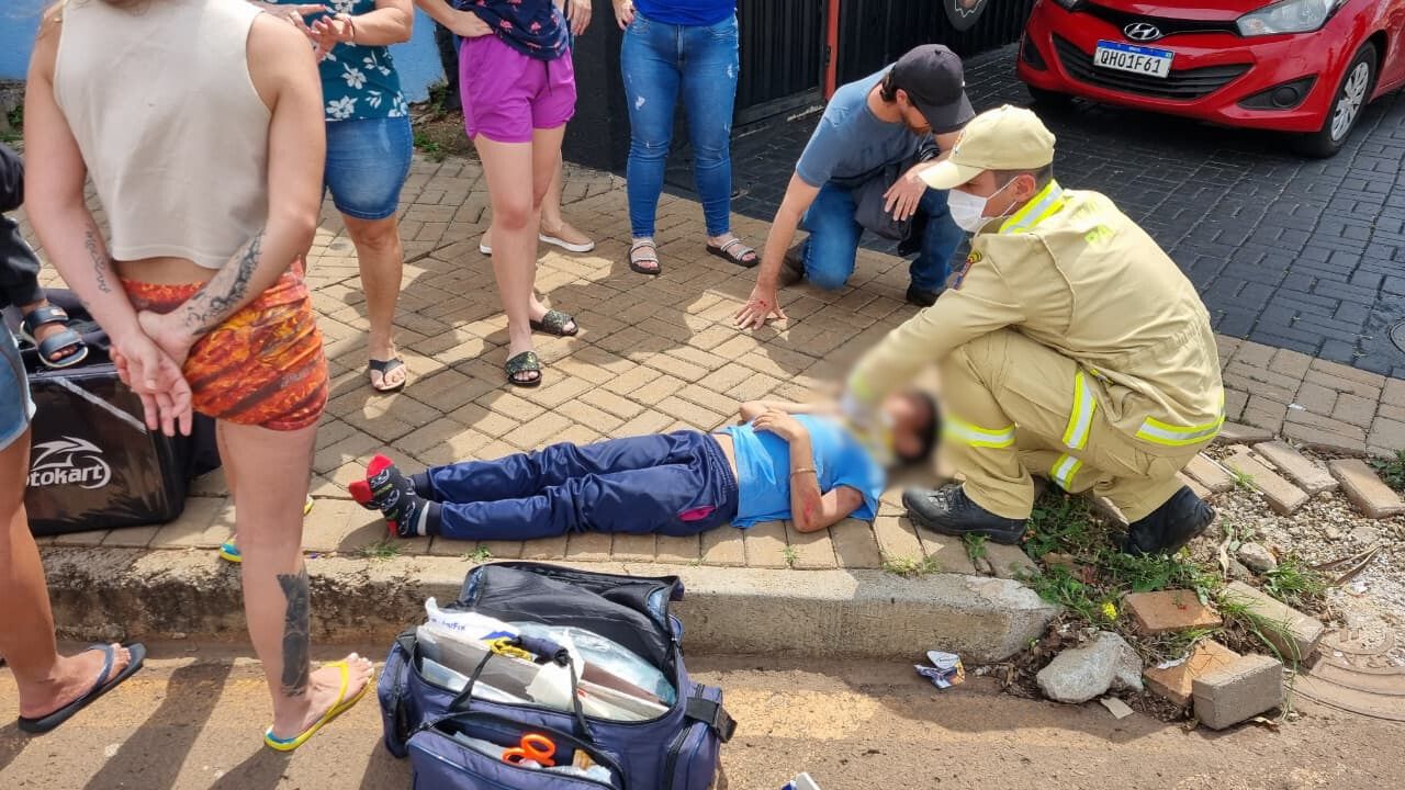 Crianças são atropeladas por moto na Região Norte de Cascavel