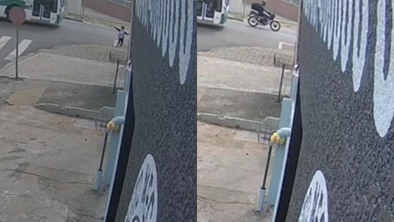 Câmera registra momentos antes do atropelamento de crianças no Brasmadeira
