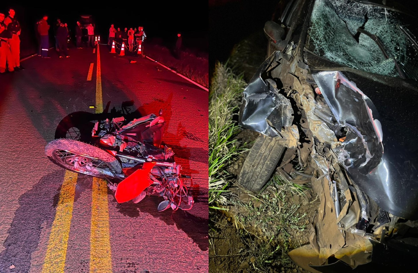 BPRv divulga detalhes sobre acidente com duas mortes na PR-473 BPRv divulga detalhes sobre acidente com duas mortes na PR-473