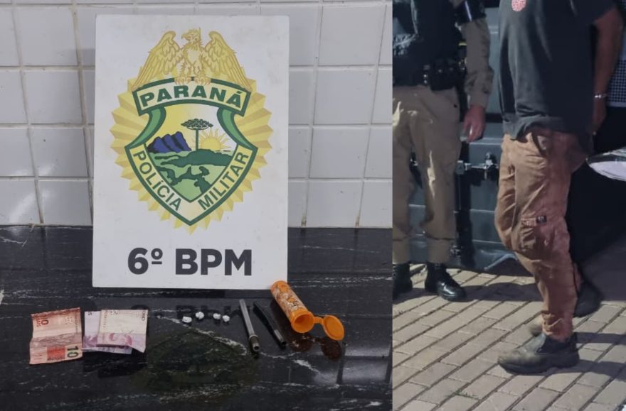 No 1º dia de “trabalho”, jovem em posse de pedras de crack é preso pela Cavalaria na Av. Piquiri