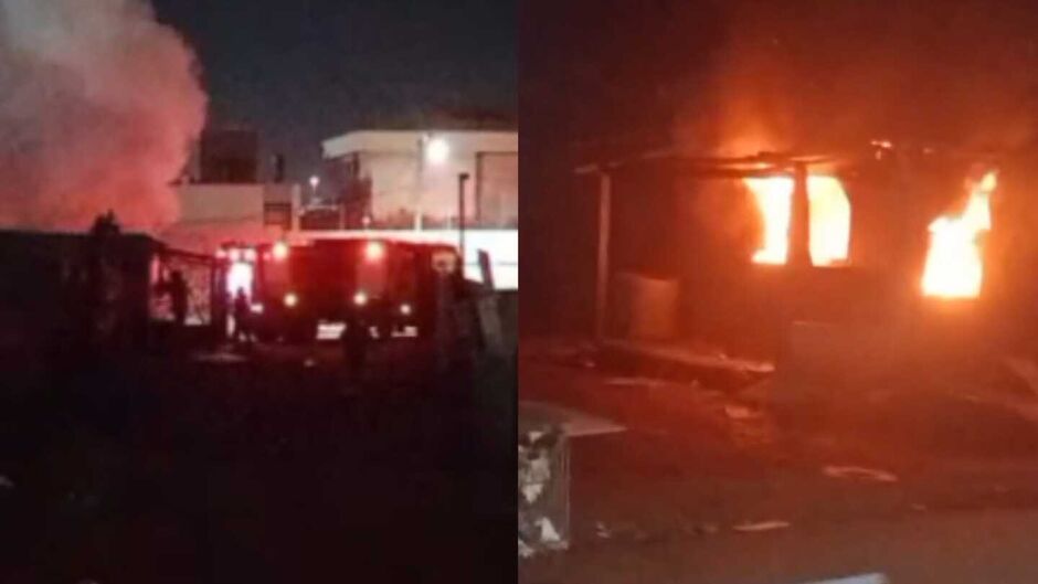 Correria policial! Moradores incendeiam casa de suspeito de estuprar cinco crianças