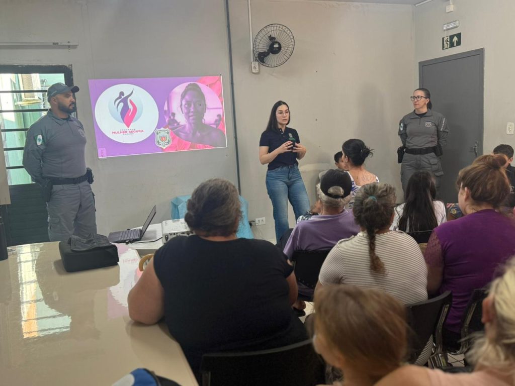 Polícia Penal promove palestra do Programa Mulher Segura em Cascavel e fortalece ações contra a violência doméstica Polícia Penal promove palestra do Programa Mulher Segura em Cascavel e fortalece ações contra a violência doméstica