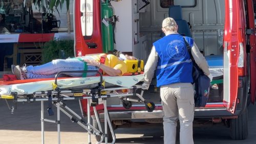 Mulher fica ferida após queda em estabelecimento no Bairro Periolo, em Cascavel