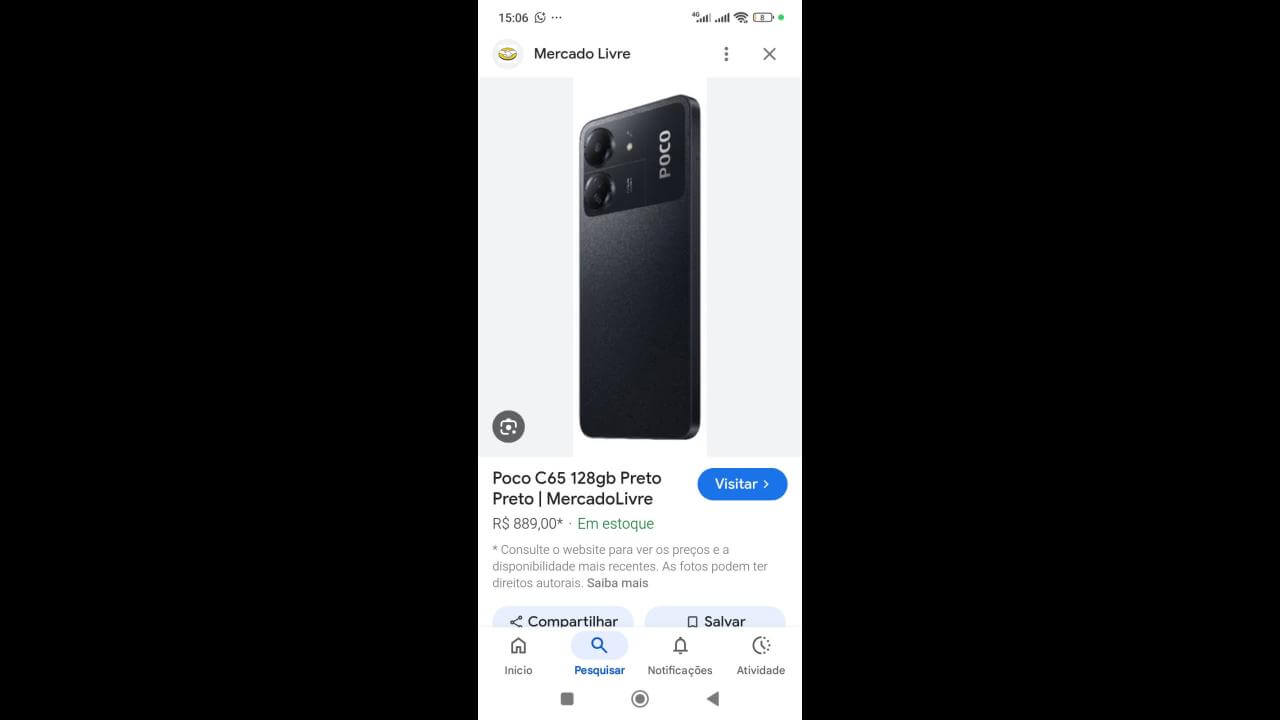 Foi perdido celular da marca Xiaomi no bairro Parque São Paulo